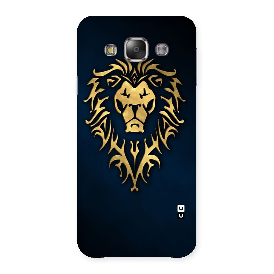 Beautiful Golden Lion Design Back Case for Galaxy E7