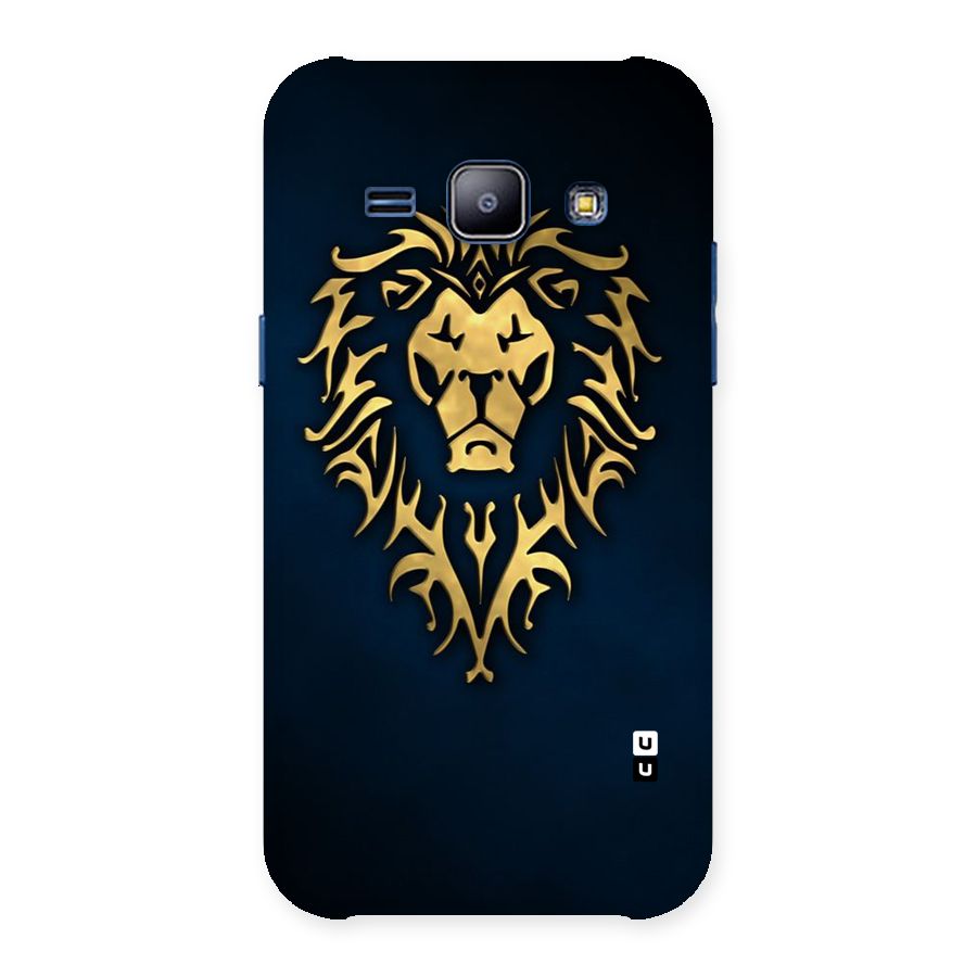 Beautiful Golden Lion Design Back Case for Galaxy J1