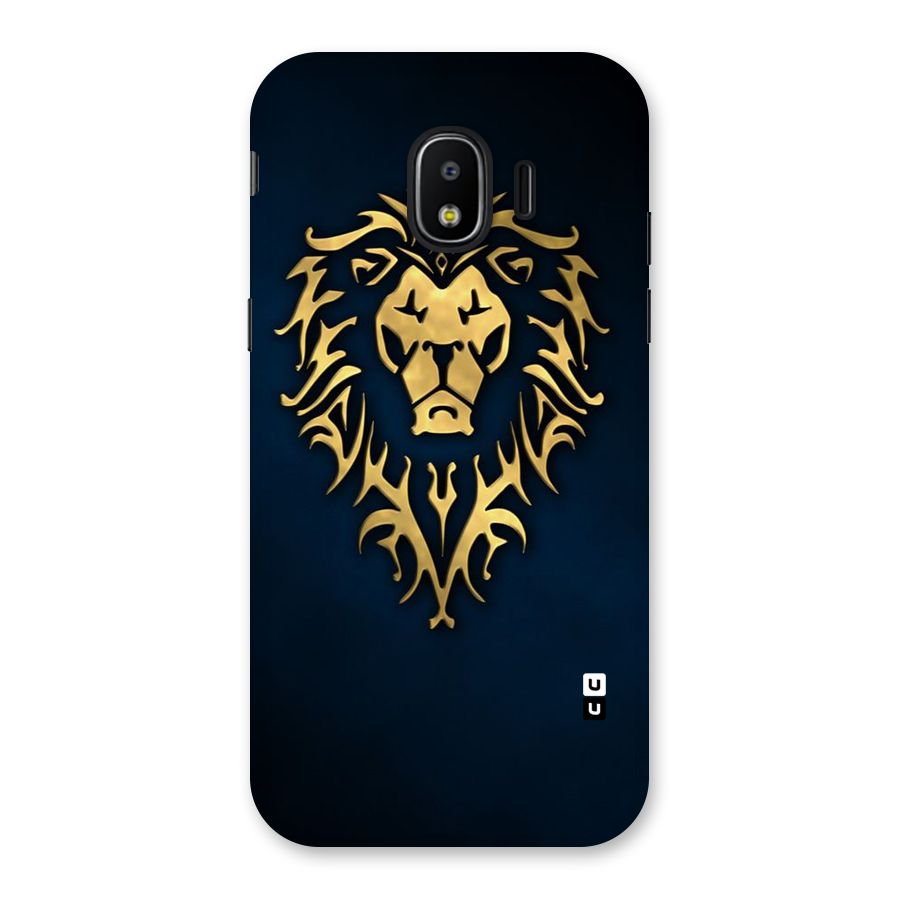 Beautiful Golden Lion Design Back Case for Galaxy J2 Pro 2018