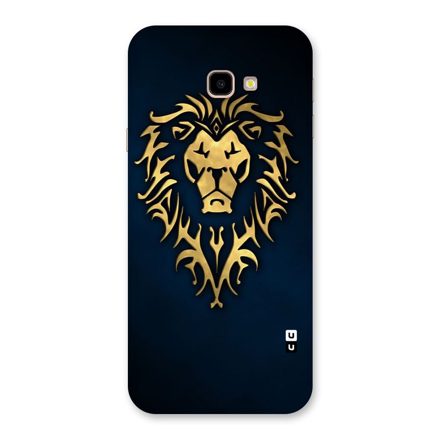 Beautiful Golden Lion Design Back Case for Galaxy J4 Plus