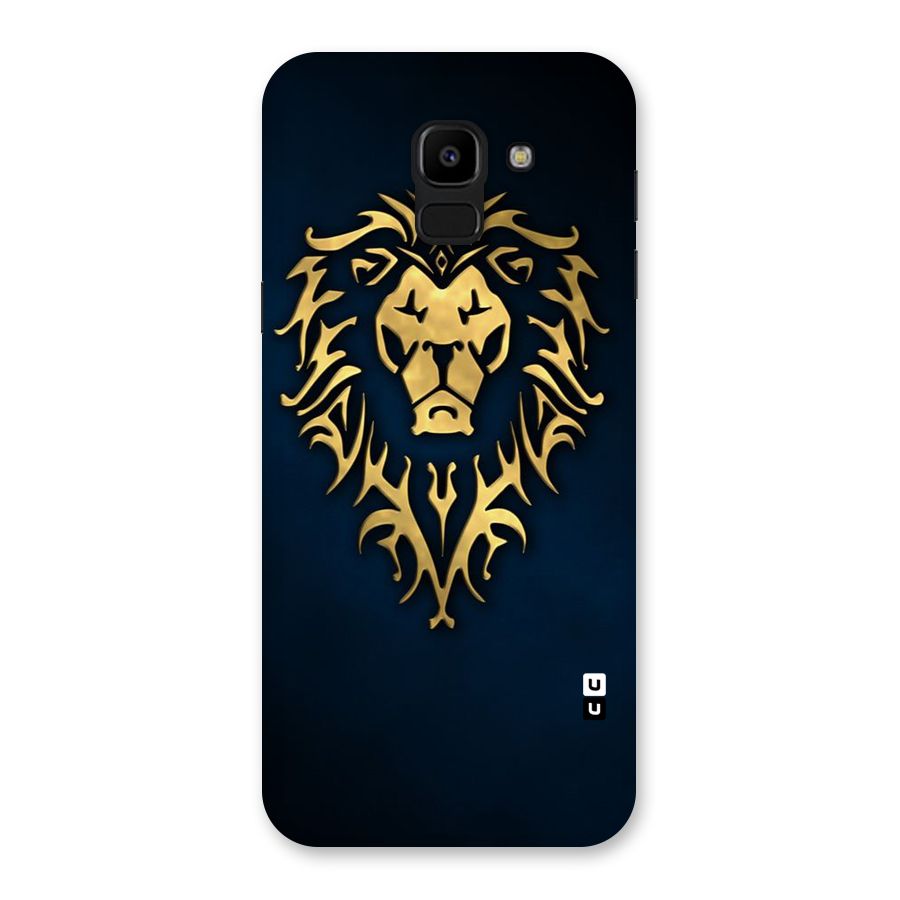 Beautiful Golden Lion Design Back Case for Galaxy J6