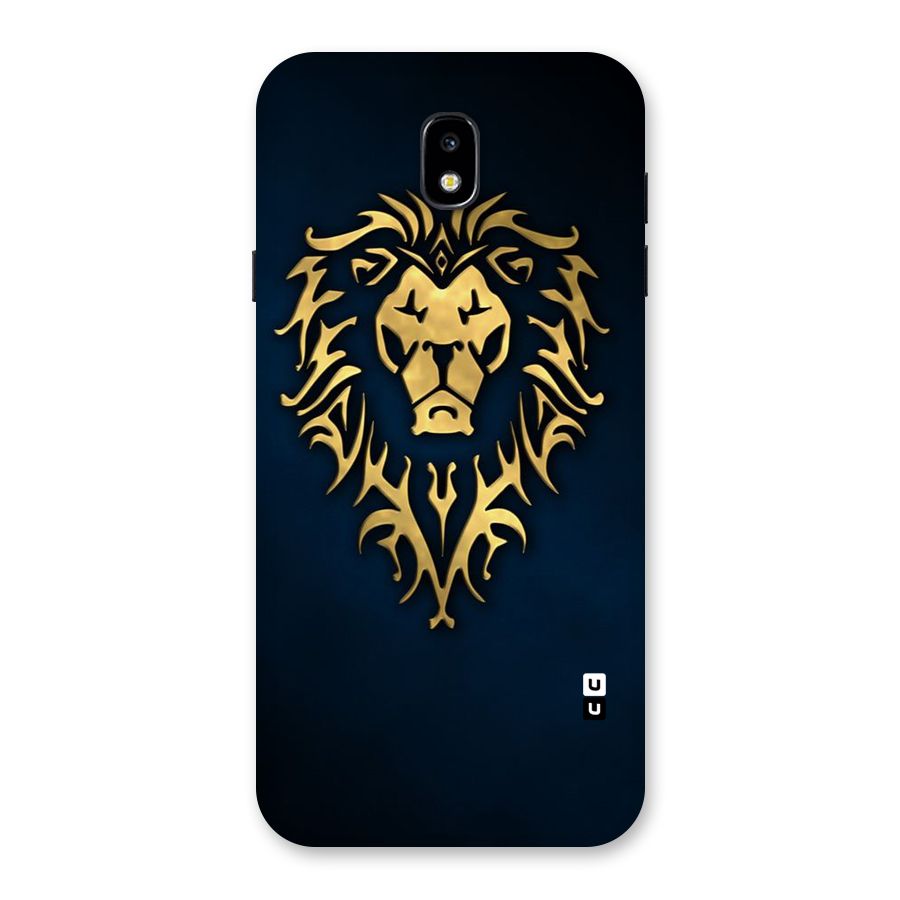 Beautiful Golden Lion Design Back Case for Galaxy J7 Pro