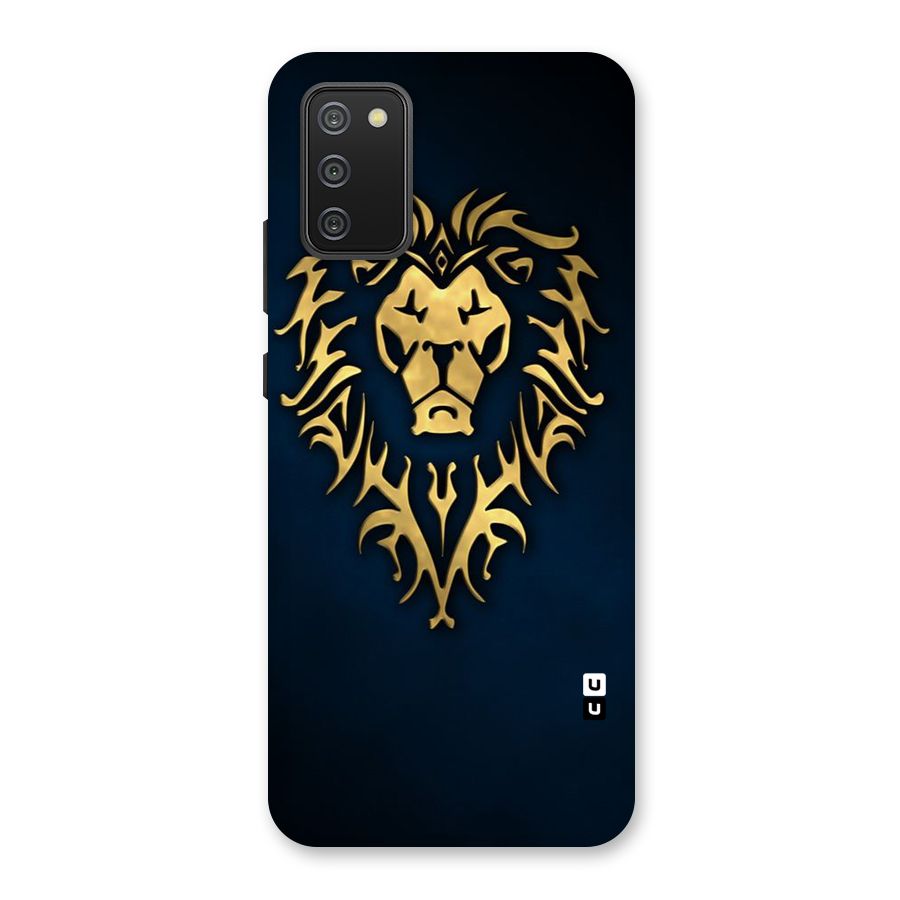 Beautiful Golden Lion Design Back Case for Galaxy M02s