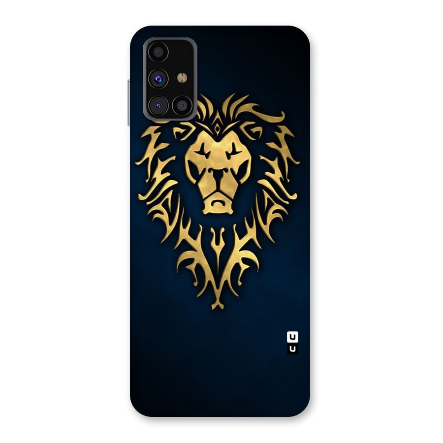 Beautiful Golden Lion Design Back Case for Galaxy M31s