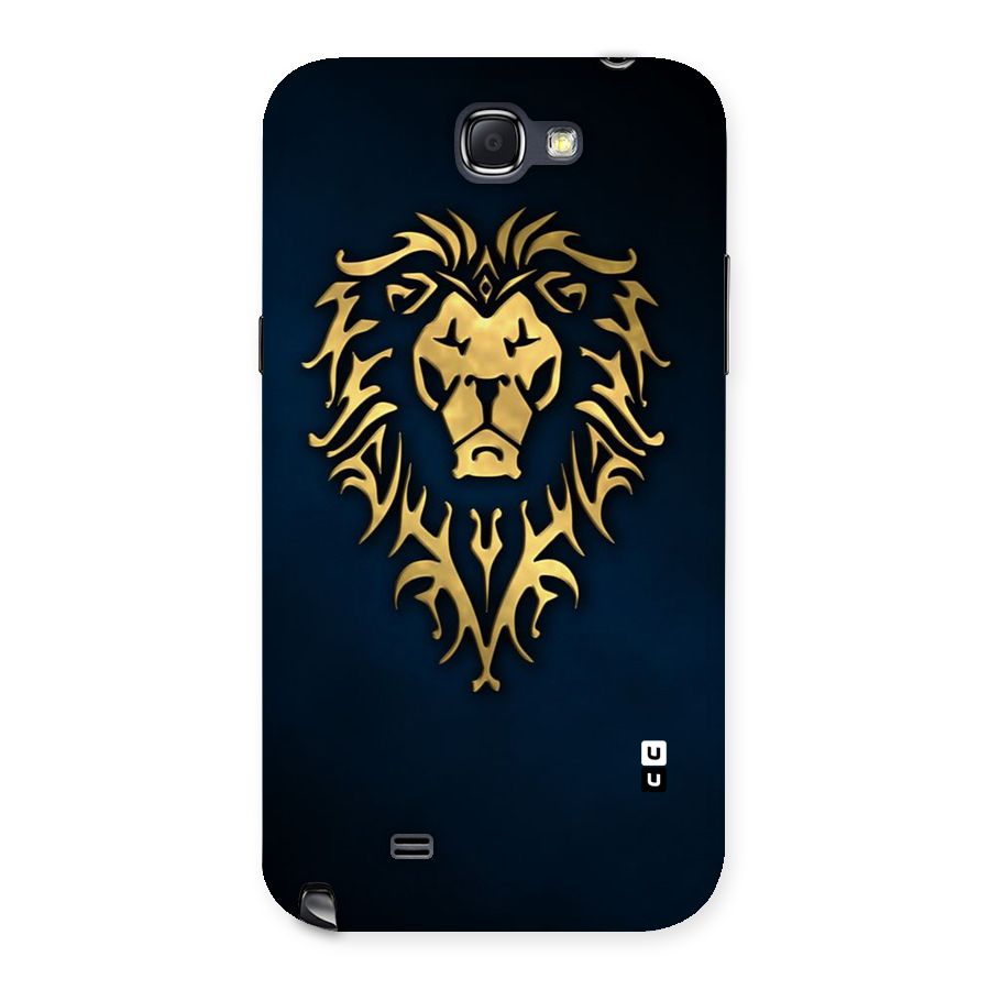 Beautiful Golden Lion Design Back Case for Galaxy Note 2