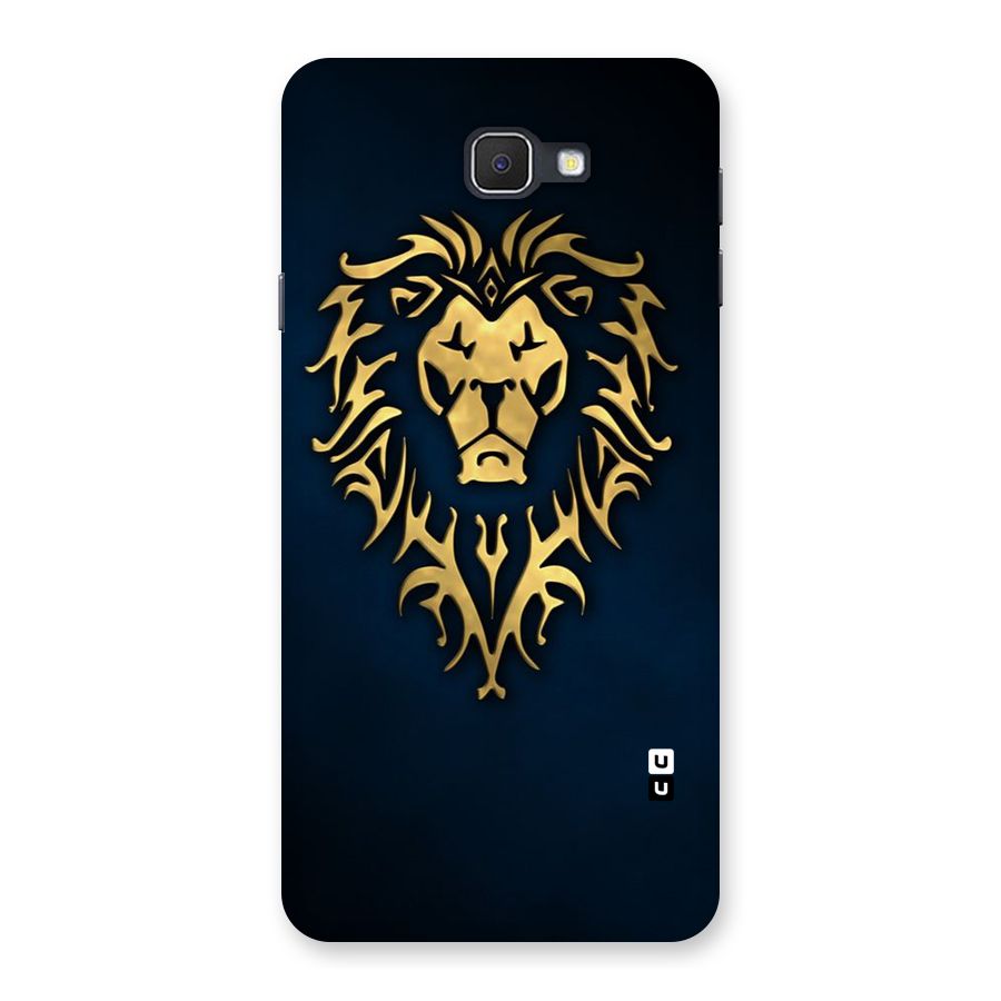 Beautiful Golden Lion Design Back Case for Galaxy On7 2016