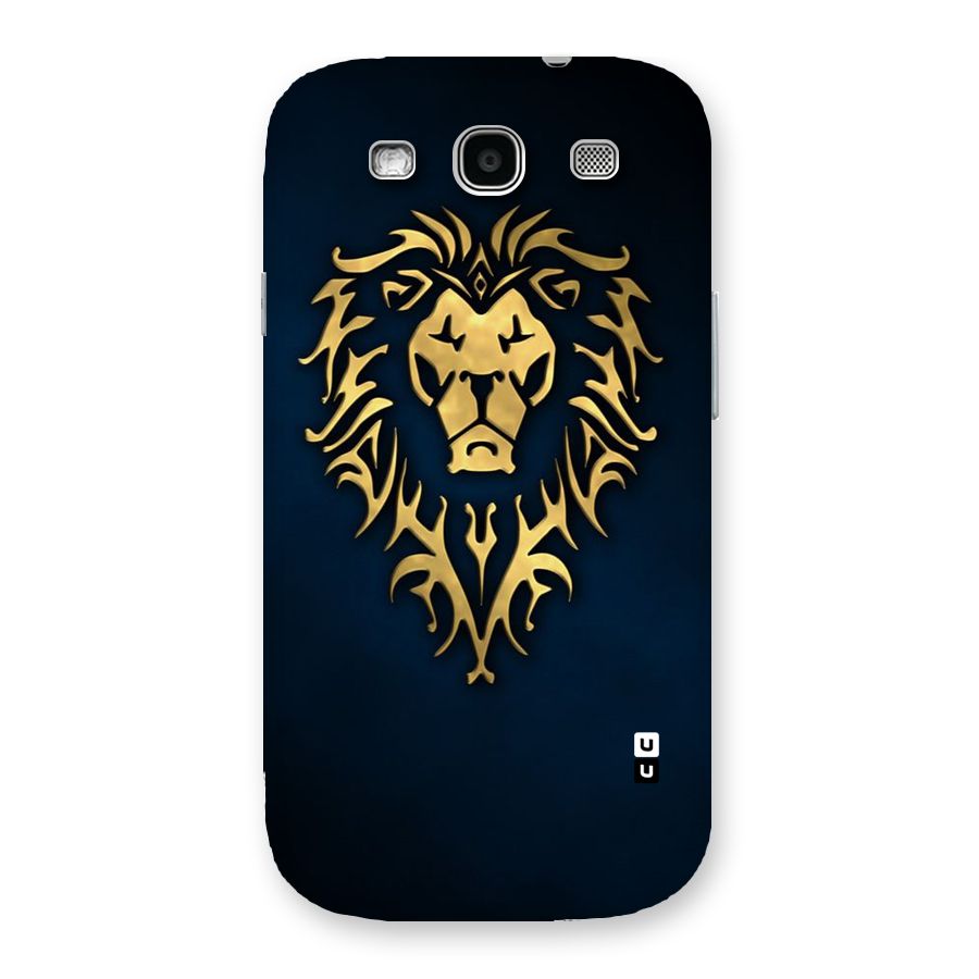 Beautiful Golden Lion Design Back Case for Galaxy S3