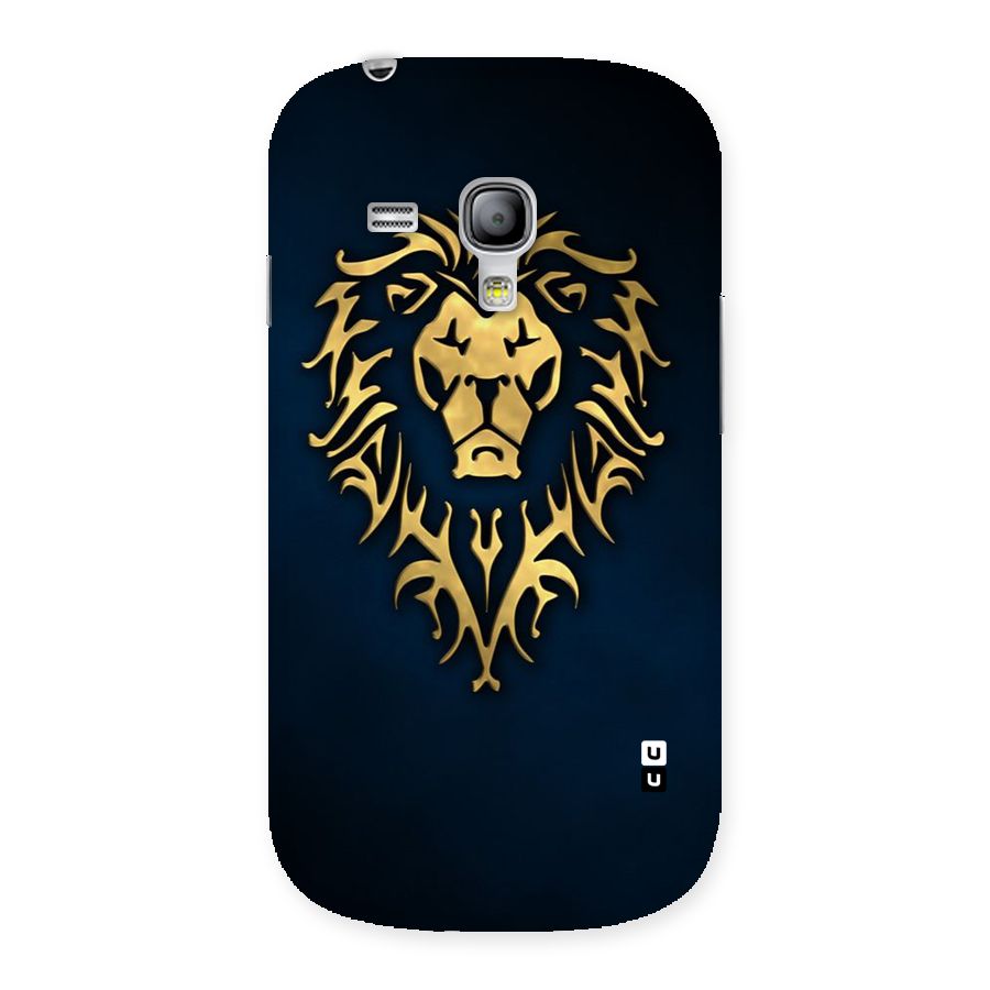 Beautiful Golden Lion Design Back Case for Galaxy S3 Mini