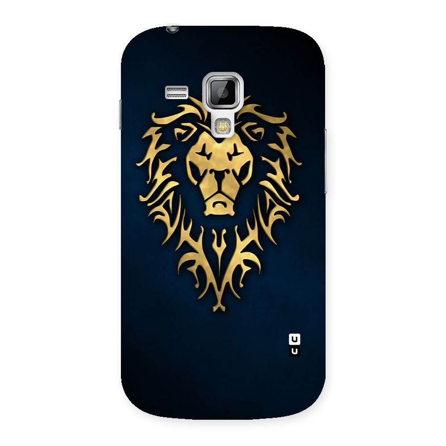 Beautiful Golden Lion Design Back Case for Galaxy S Duos