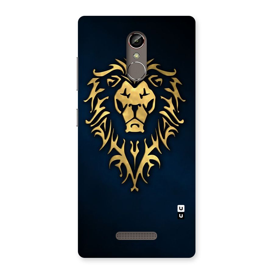 Beautiful Golden Lion Design Back Case for Gionee S6s
