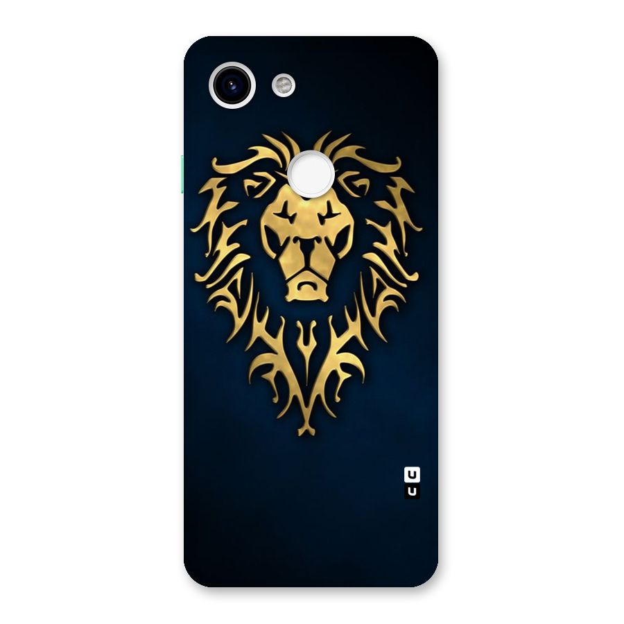 Beautiful Golden Lion Design Back Case for Google Pixel 3