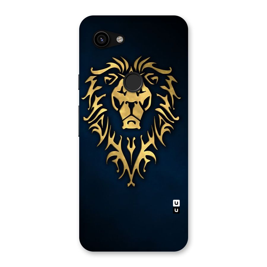 Beautiful Golden Lion Design Back Case for Google Pixel 3a