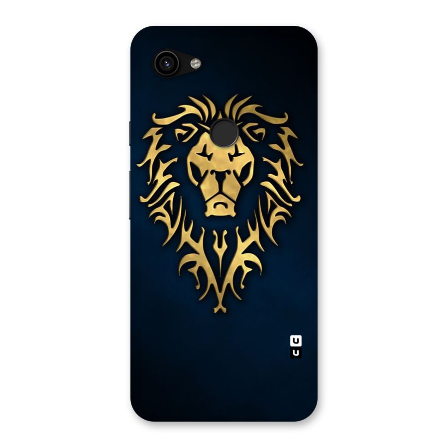 Beautiful Golden Lion Design Back Case for Google Pixel 3a XL