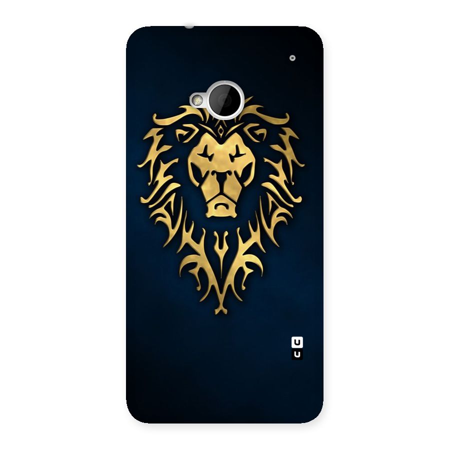 Beautiful Golden Lion Design Back Case for HTC One M7