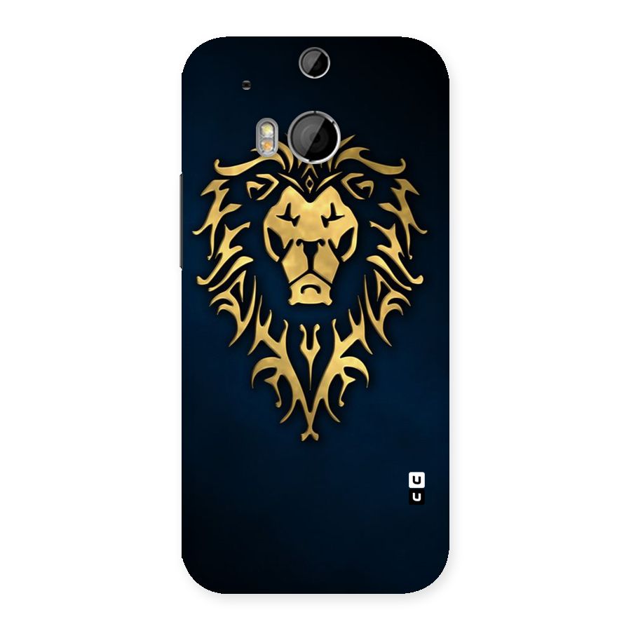 Beautiful Golden Lion Design Back Case for HTC One M8
