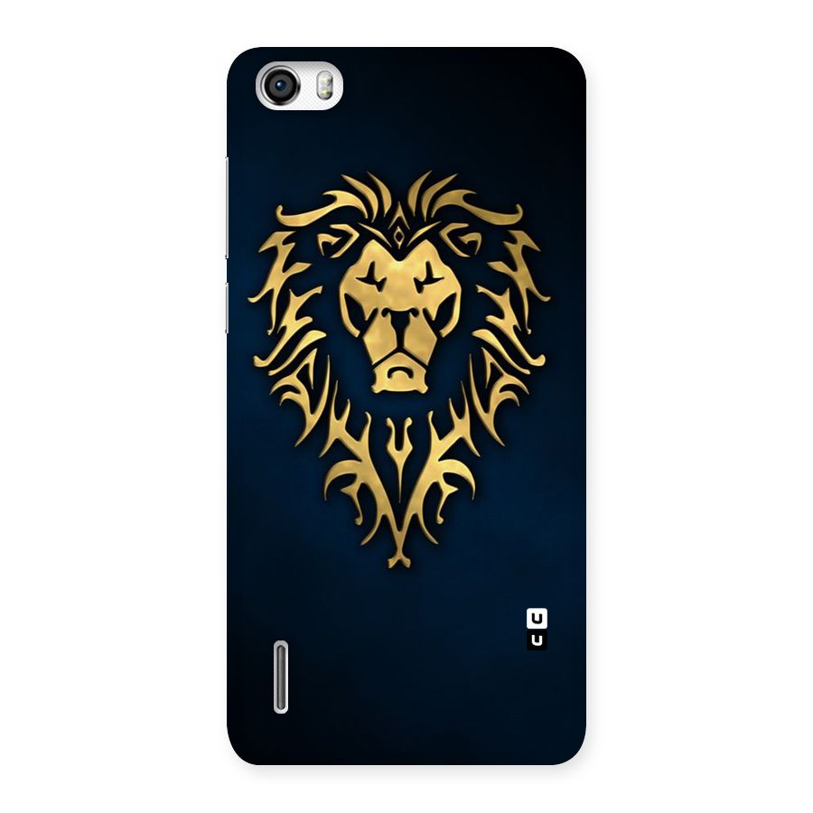 Beautiful Golden Lion Design Back Case for Honor 6