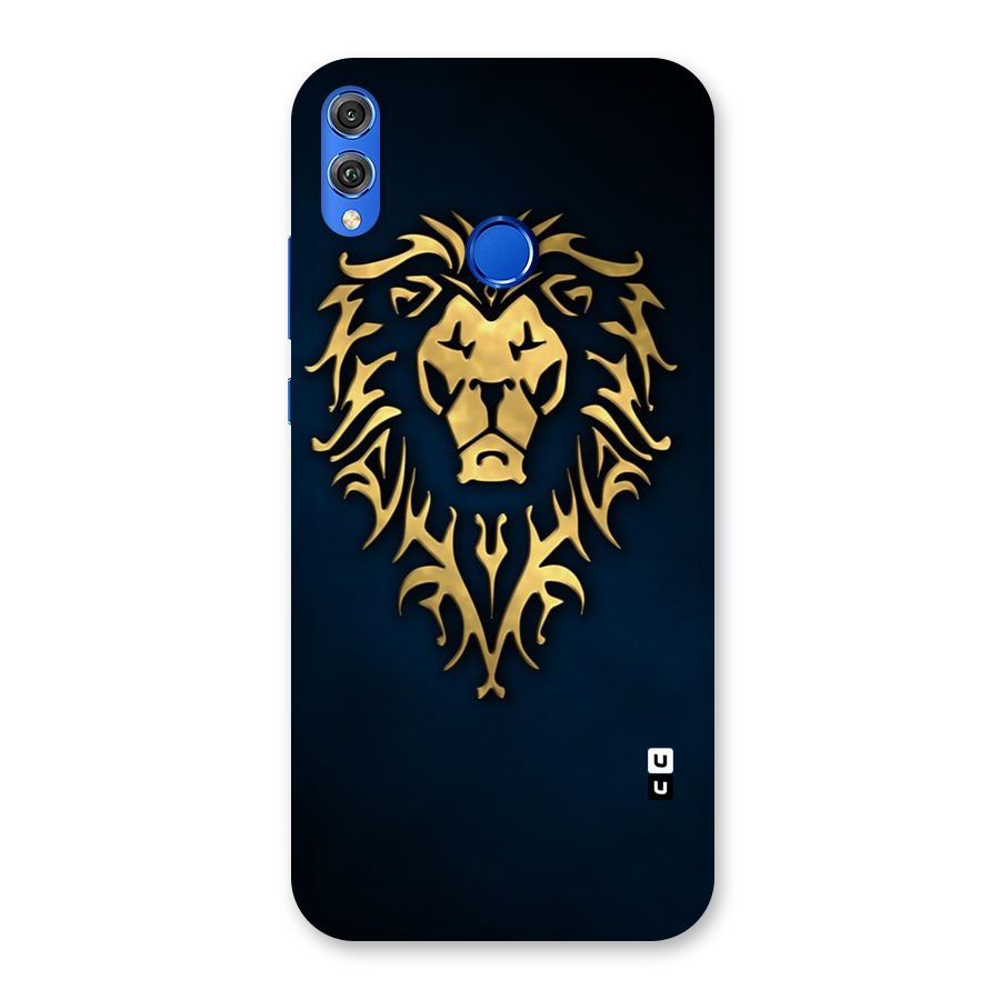 Beautiful Golden Lion Design Back Case for Honor 8X