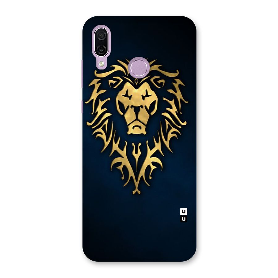 Beautiful Golden Lion Design Back Case for Honor Play