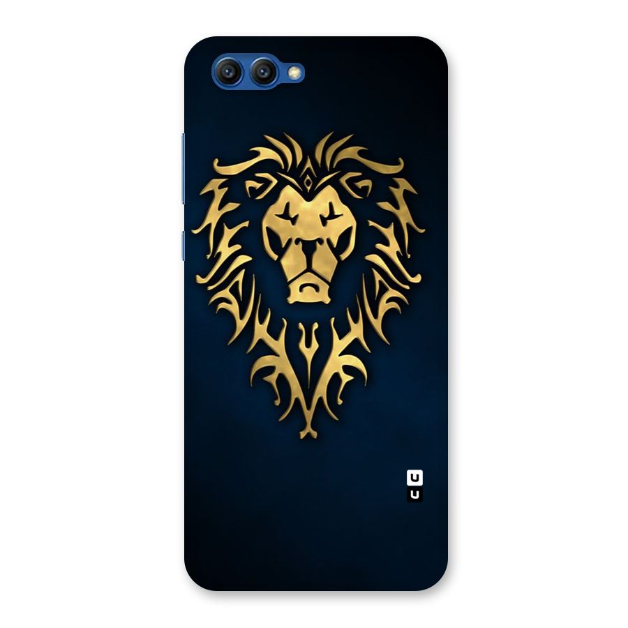 Beautiful Golden Lion Design Back Case for Honor View 10