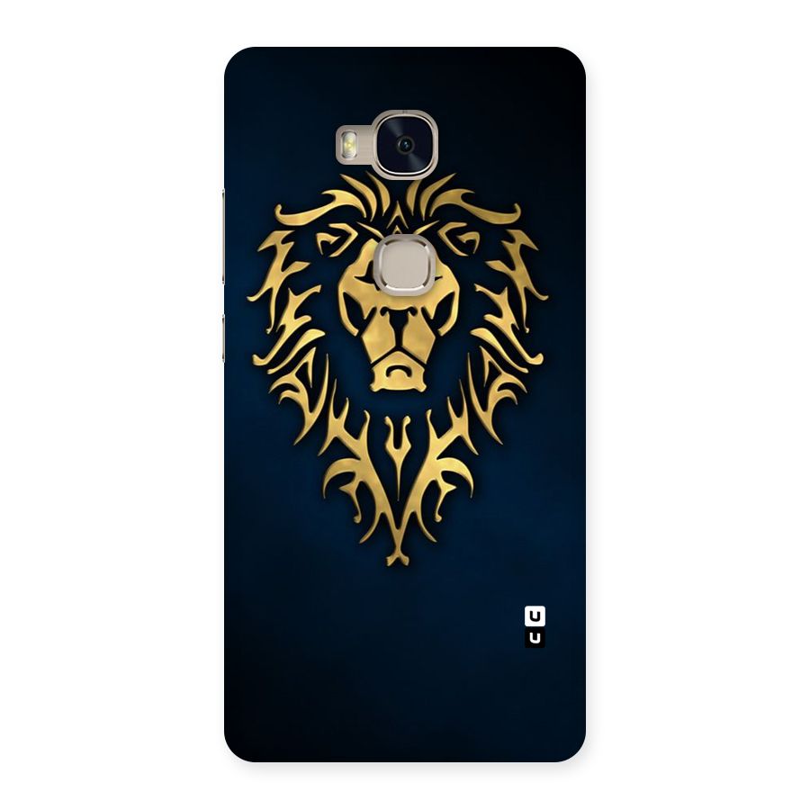 Beautiful Golden Lion Design Back Case for Huawei Honor 5X