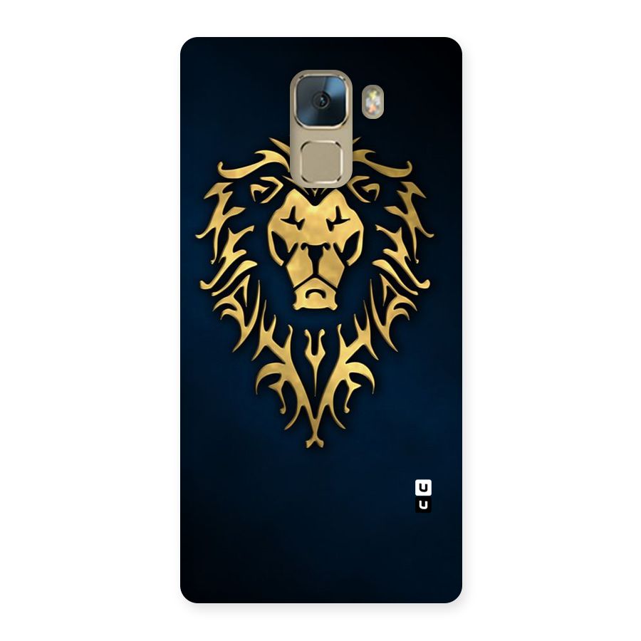 Beautiful Golden Lion Design Back Case for Huawei Honor 7