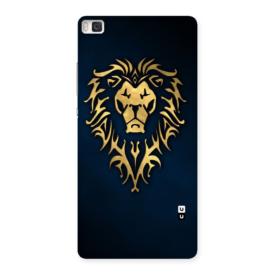 Beautiful Golden Lion Design Back Case for Huawei P8