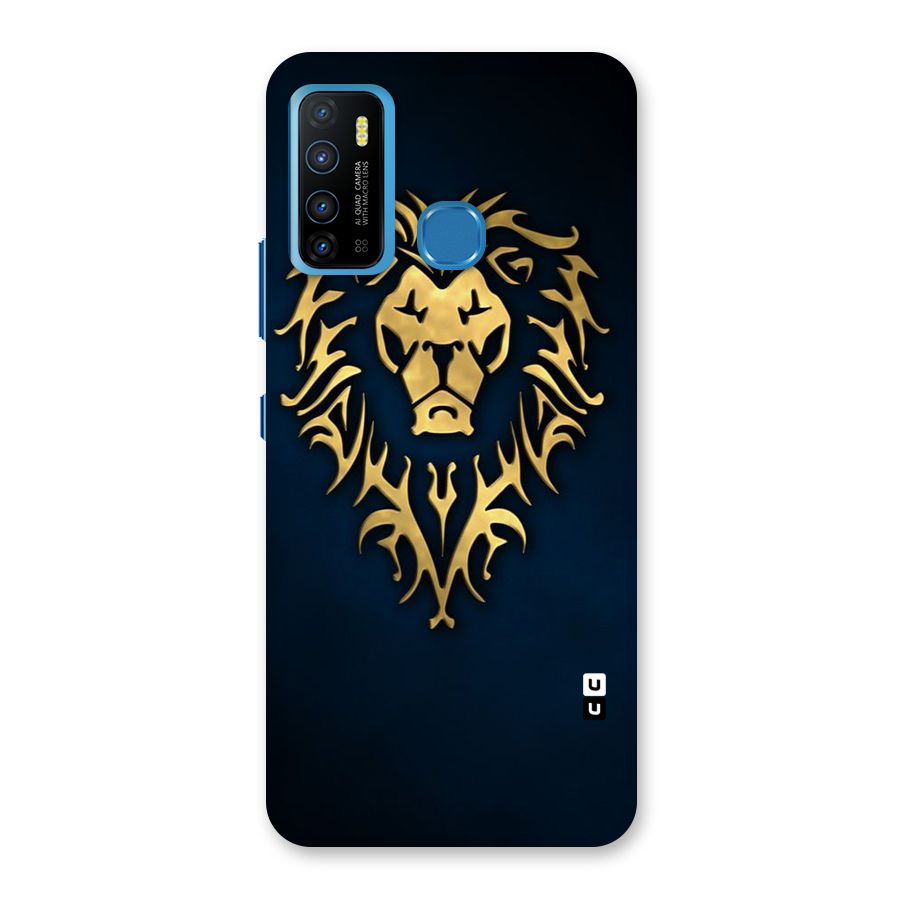 Beautiful Golden Lion Design Back Case for Infinix Hot 9
