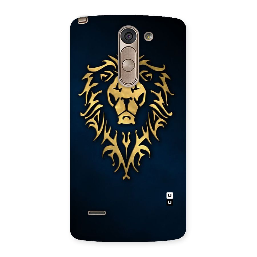 Beautiful Golden Lion Design Back Case for LG G3 Stylus