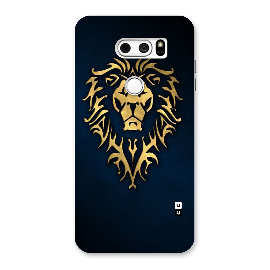 Beautiful Golden Lion Design Back Case for LG V30