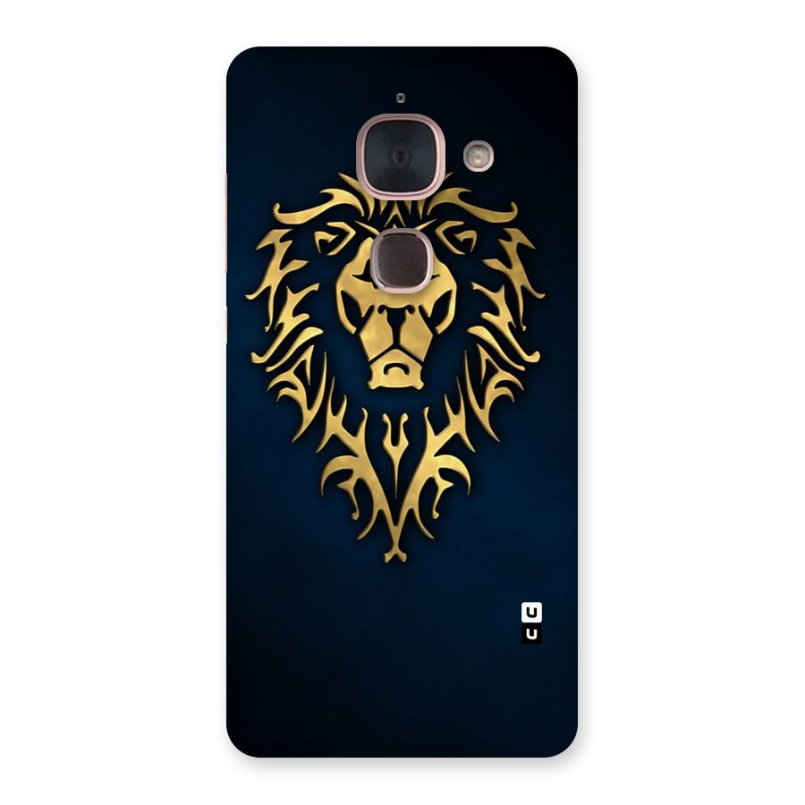 Beautiful Golden Lion Design Back Case for Le Max 2