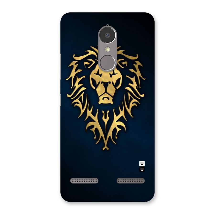 Beautiful Golden Lion Design Back Case for Lenovo K6