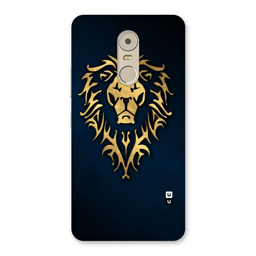 Beautiful Golden Lion Design Back Case for Lenovo K6 Note