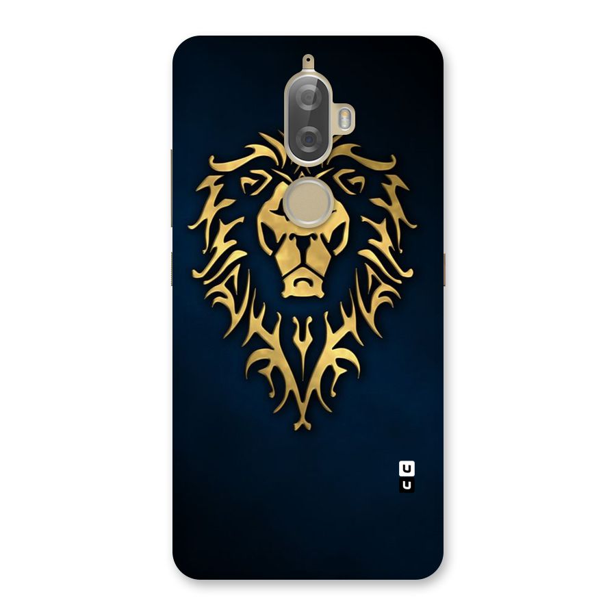 Beautiful Golden Lion Design Back Case for Lenovo K8 Plus
