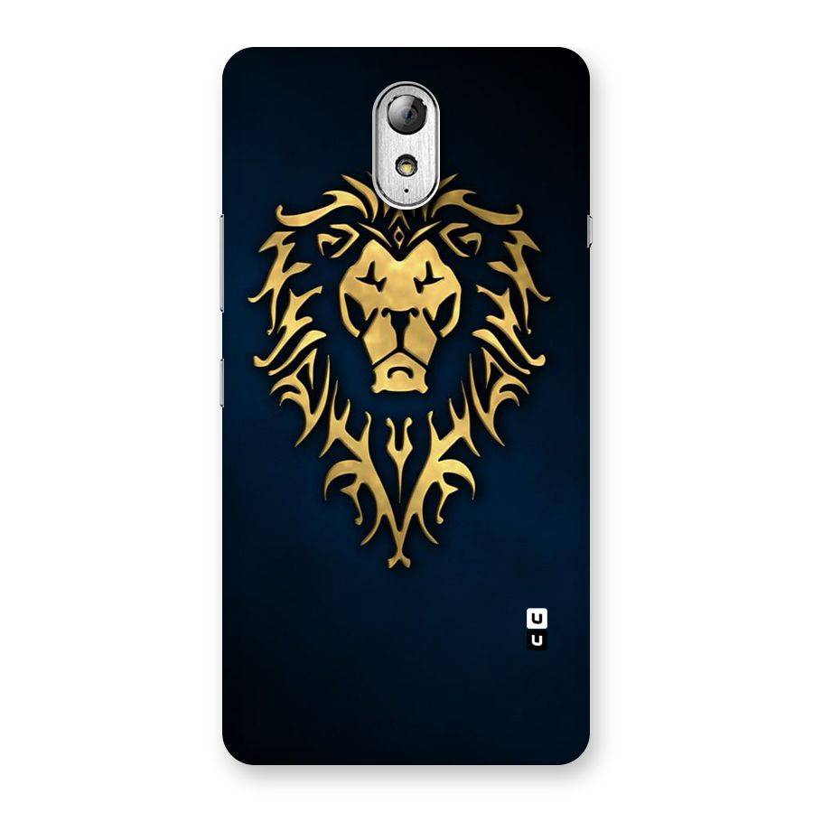 Beautiful Golden Lion Design Back Case for Lenovo Vibe P1M