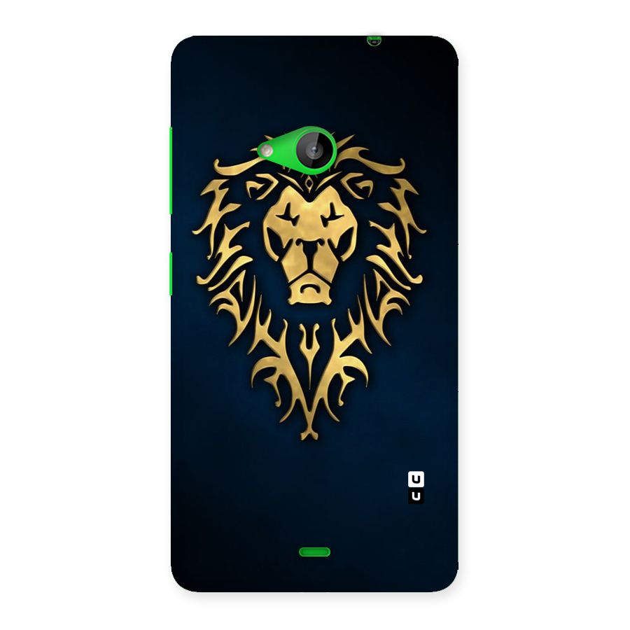 Beautiful Golden Lion Design Back Case for Lumia 535