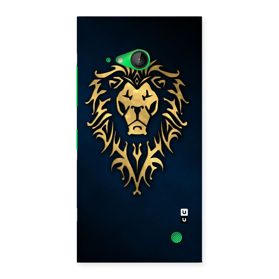 Beautiful Golden Lion Design Back Case for Lumia 730