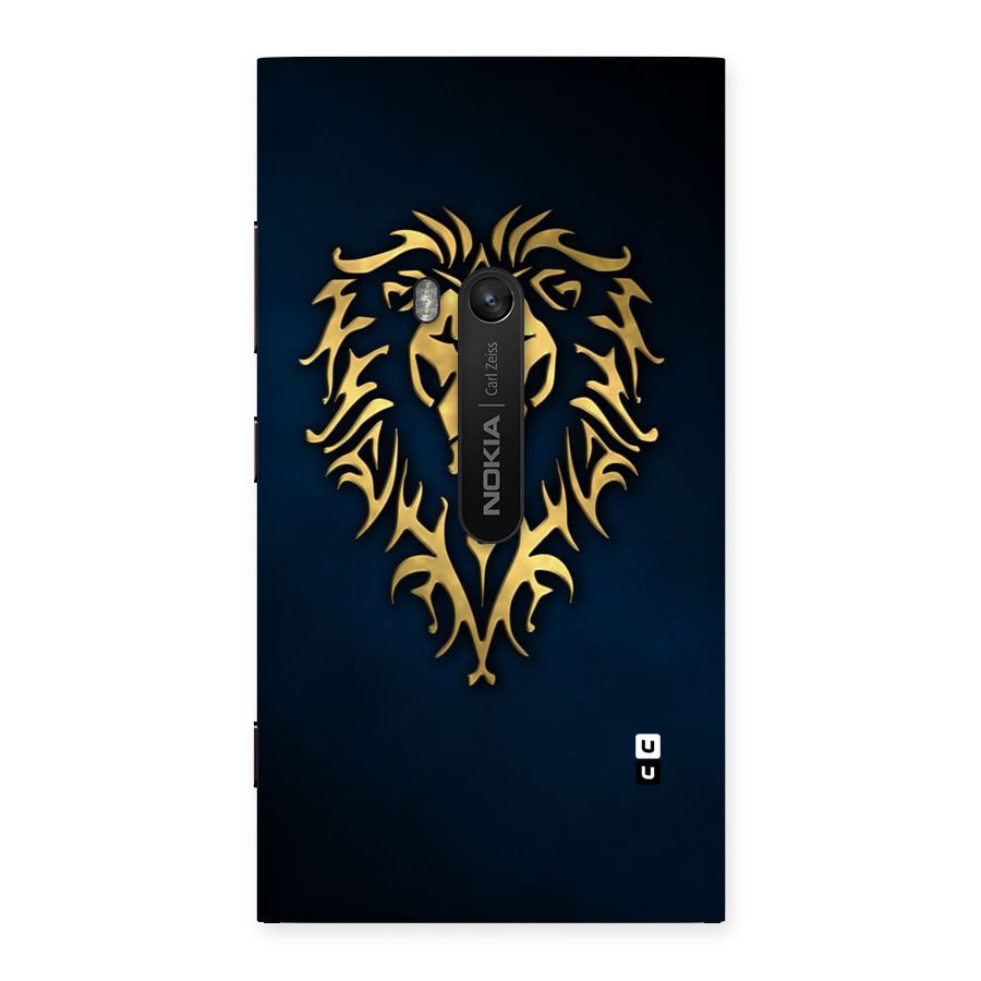 Beautiful Golden Lion Design Back Case for Lumia 920