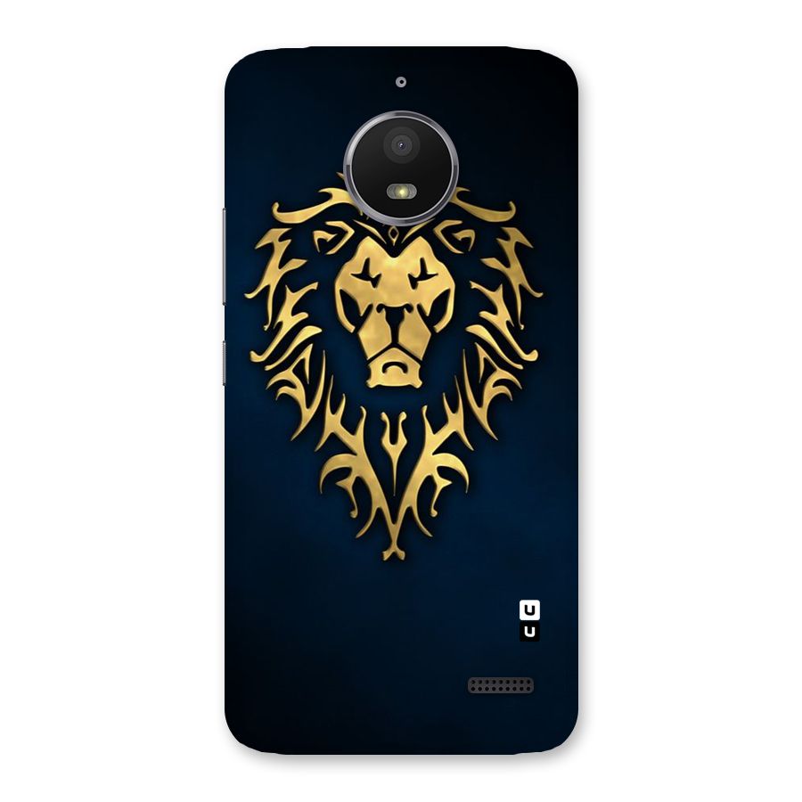Beautiful Golden Lion Design Back Case for Moto E4