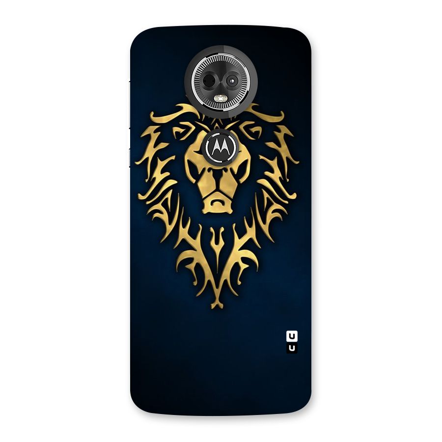 Beautiful Golden Lion Design Back Case for Moto E5 Plus