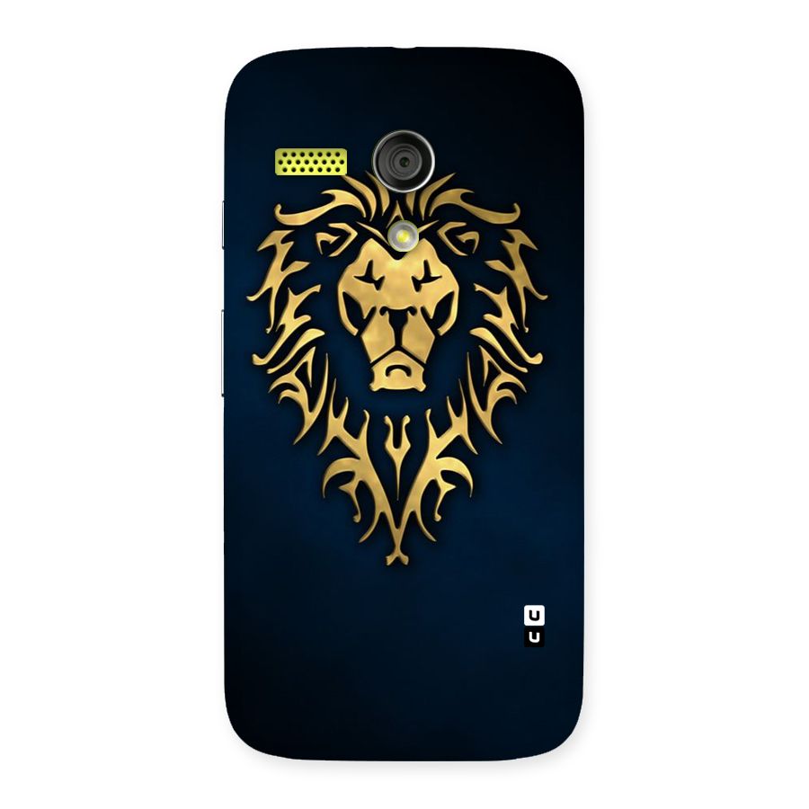 Beautiful Golden Lion Design Back Case for Moto G
