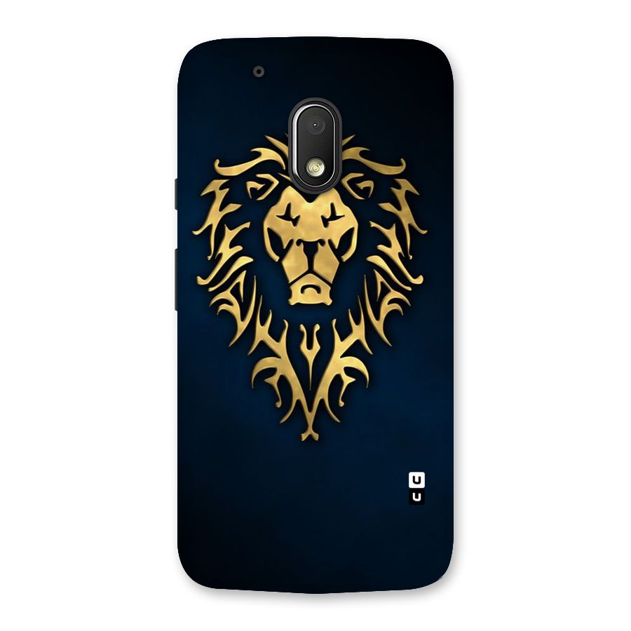 Beautiful Golden Lion Design Back Case for Moto G4 Play