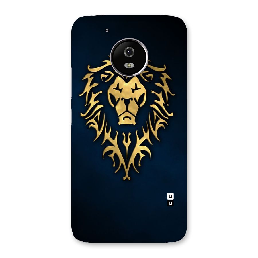 Beautiful Golden Lion Design Back Case for Moto G5