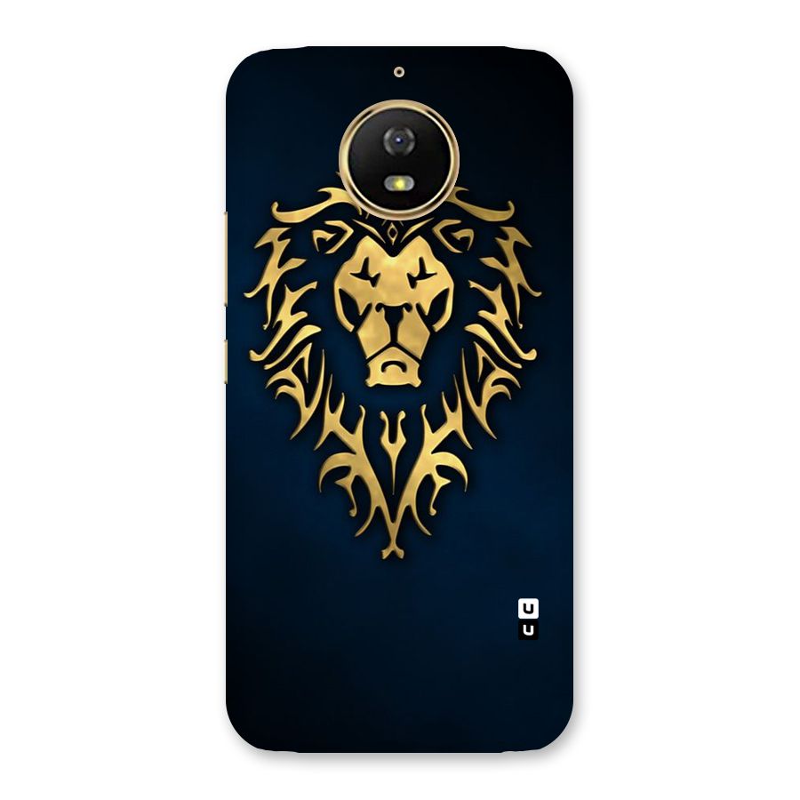 Beautiful Golden Lion Design Back Case for Moto G5s