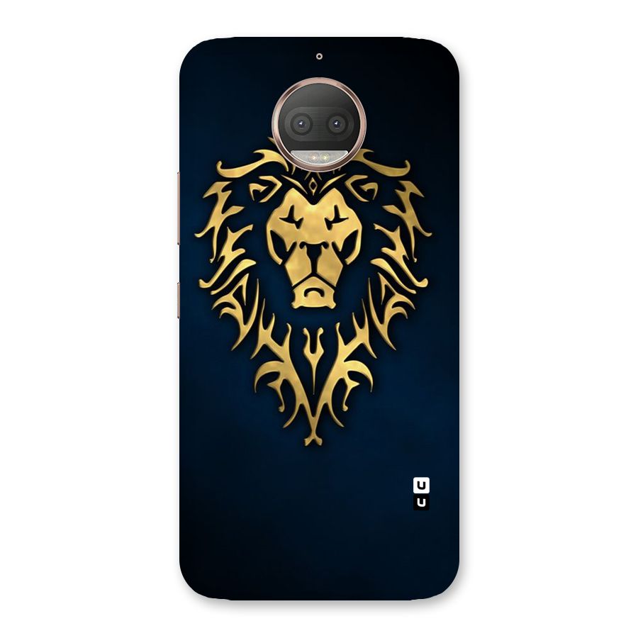 Beautiful Golden Lion Design Back Case for Moto G5s Plus