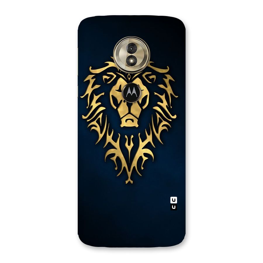 Beautiful Golden Lion Design Back Case for Moto G6 Play