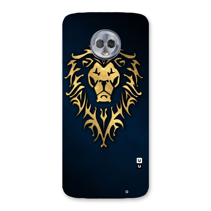Beautiful Golden Lion Design Back Case for Moto G6 Plus