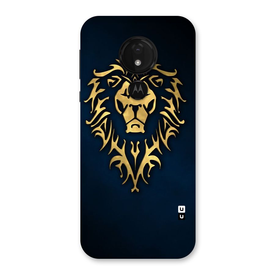 Beautiful Golden Lion Design Back Case for Moto G7 Power