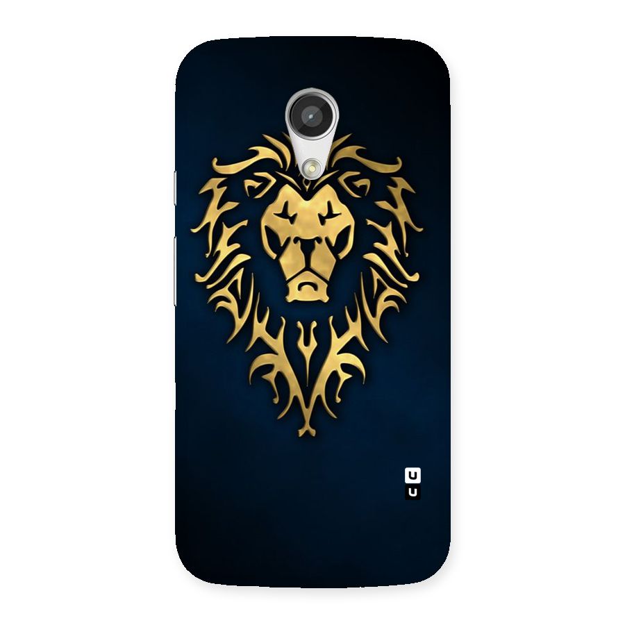 Beautiful Golden Lion Design Back Case for Moto G 2nd Gen