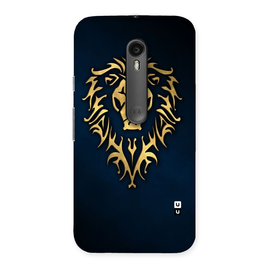 Beautiful Golden Lion Design Back Case for Moto G Turbo