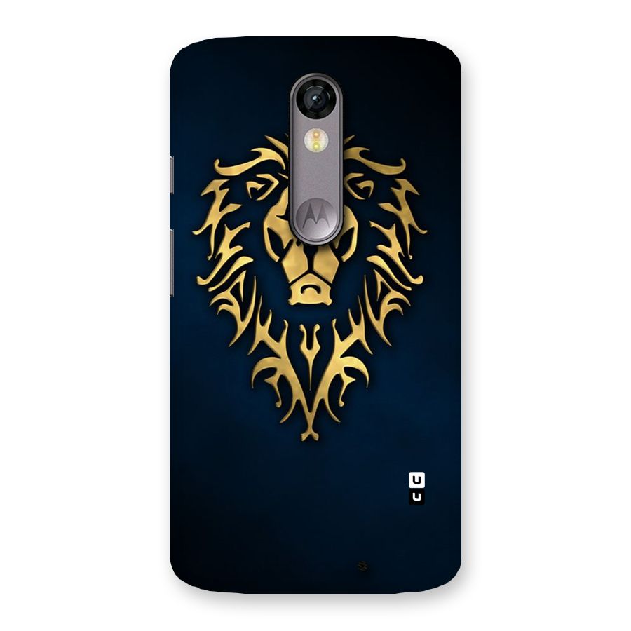 Beautiful Golden Lion Design Back Case for Moto X Force